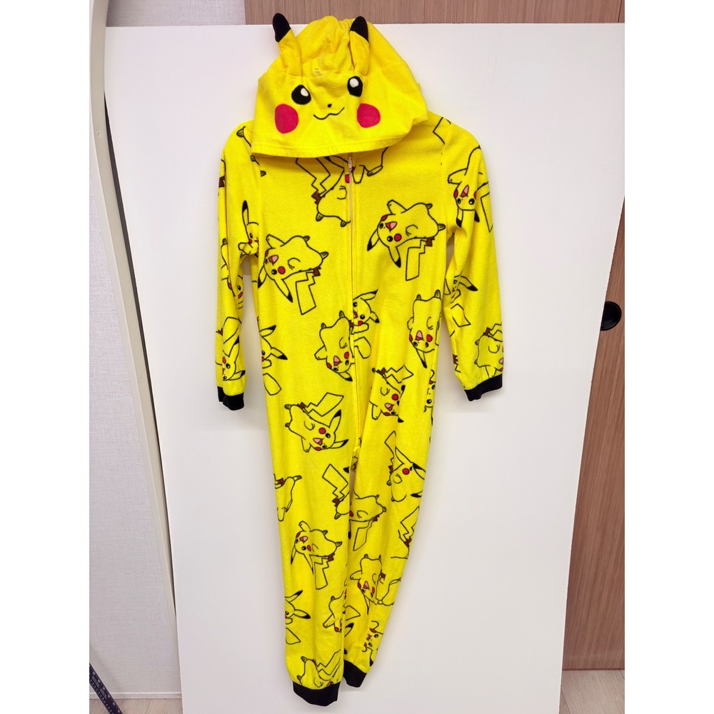 Pikachu Pokemon Halloween Costume Anime One Piece Sleeper Kids Large 12/14